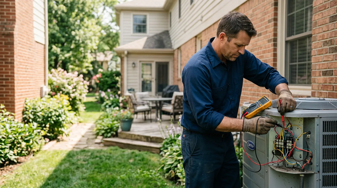 HVAC technician working near Middle Bass, OH